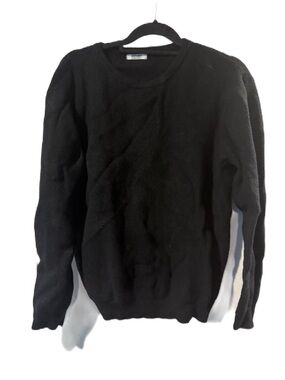 Classic Black Crewneck Men's Sweater